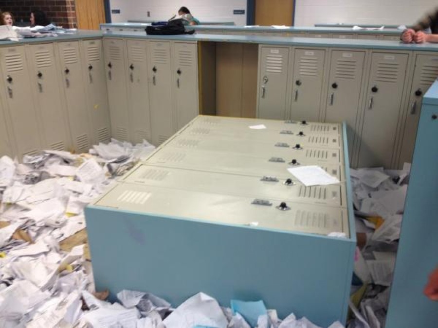 Fallen lockers are not a reason to ban the Paper Toss, Meier said.