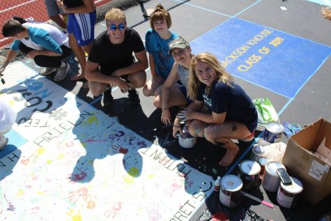 Seniors Leave Their Mark with Track Paintings