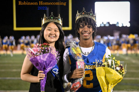 Ram Champions Cherry Lin and Ronnie Woods are crowned at the homecoming football game. Cherry and Ronnie were nominated by their peers for their demonstrations of kindness and spirit.