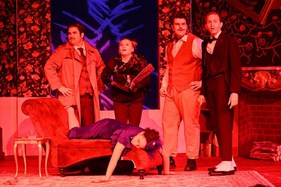 Actors apart of the Homicidal Cast perform the production to the audience. The Play That Goes Wrong made its first debut on Nov. 11, 2022 and ran until Nov.19. 2022.
