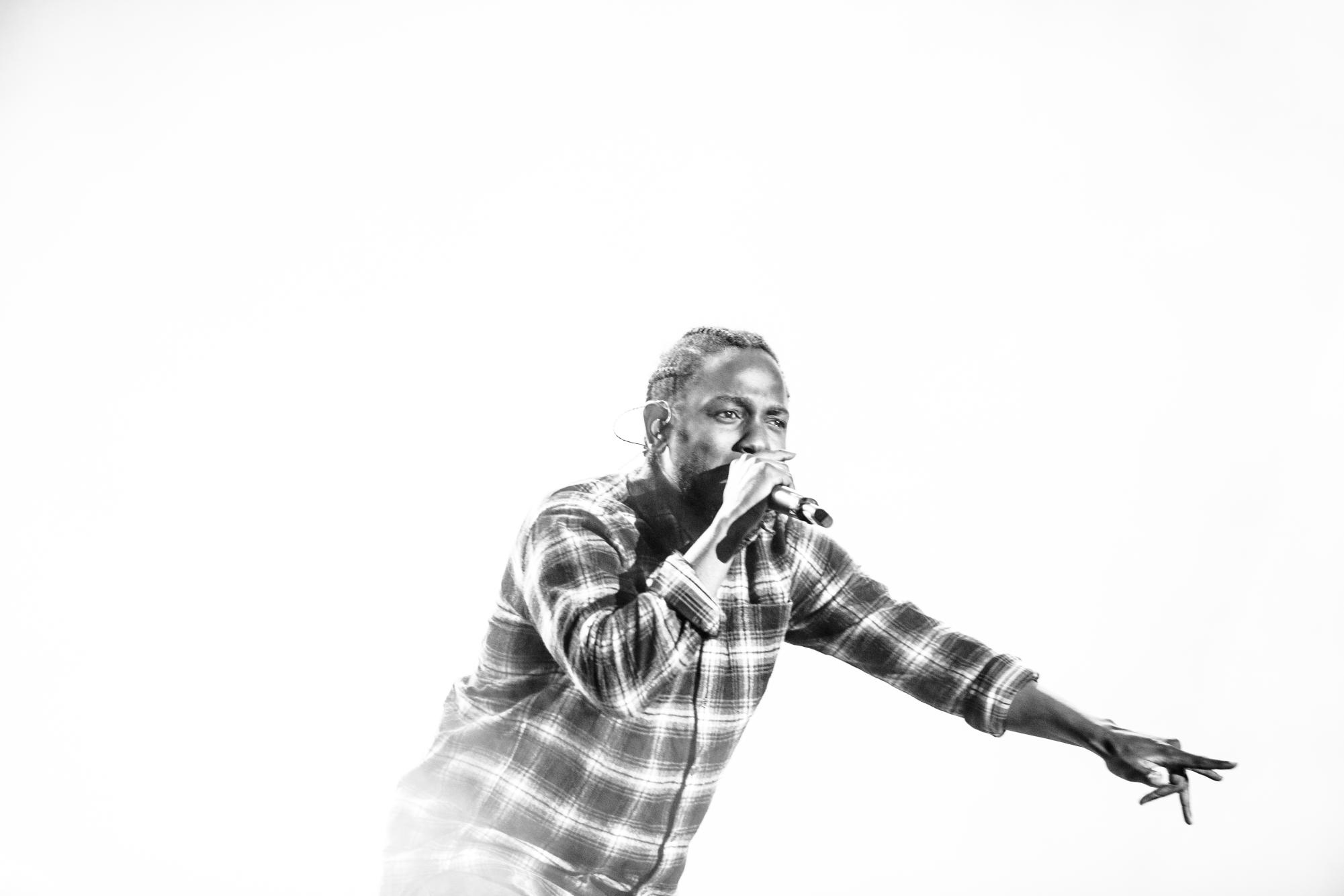 Kendrick Lamar performing in 2016