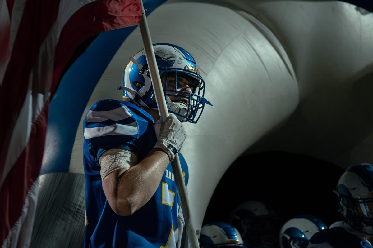 This snapshot of a Robinson football player is one of Robinson Junior Cooper Nall's favorite shots of all time. 